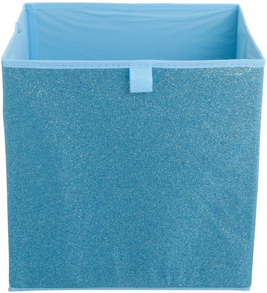 Ящик картонный складной SO04071-1 Glitter голубой 300x300x300 мм