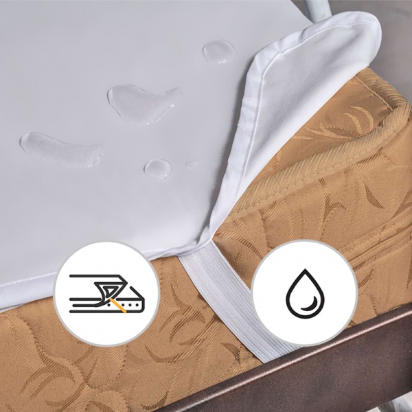 Наматрацник MirSon Light №214 (трикотажний AQUA-stop) водонепроникний з резинкою у кутах 26х140x200 см 2200000691453 