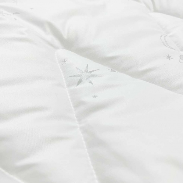 Ковдра вовняна de Laine Merinos 200x220 см Luna білий із сірим