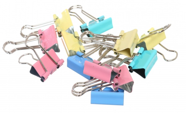 Набор биндеров Nota Bene 12 шт. 19 мм разноцветный 