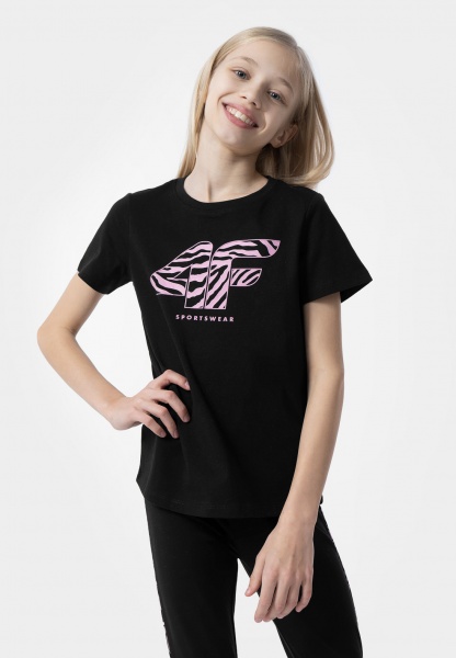 Футболка 4F TSHIRT F1007 4FJSS23TTSHF1007-20S р.128 чорний