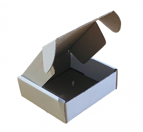 Гофроящик самосборный Т22 белый 100x95x35 мм