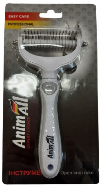 Грабли-колтунорез AnimAll Groom MG9712 серый 2000981200398