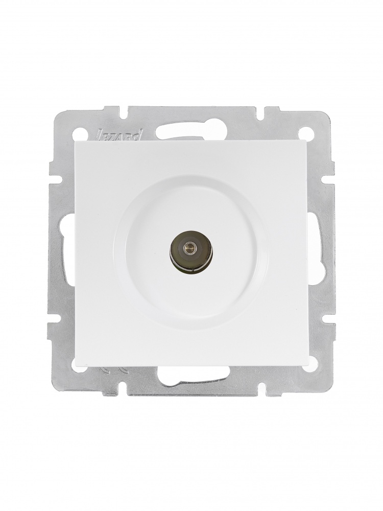 Розетка TV прохідна 1 Lezard Vesna IP20 білий 742-0288-129