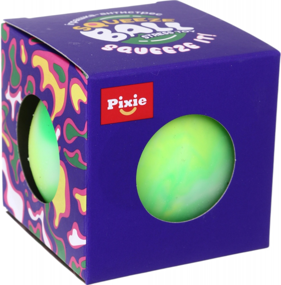 Игрушка-антистресс PIXIE красочный мяч 86 г 65 мм в ассорт. CKS-10741