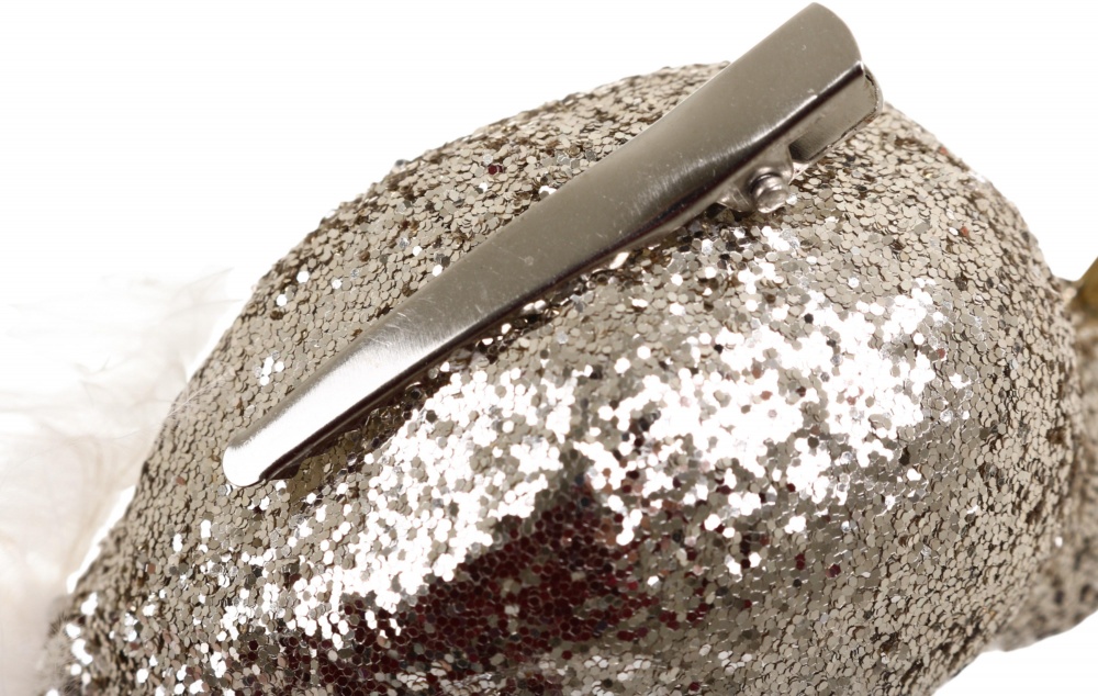 Декорация птичка с блестками 21х6 см в ассортименте 24JY8250