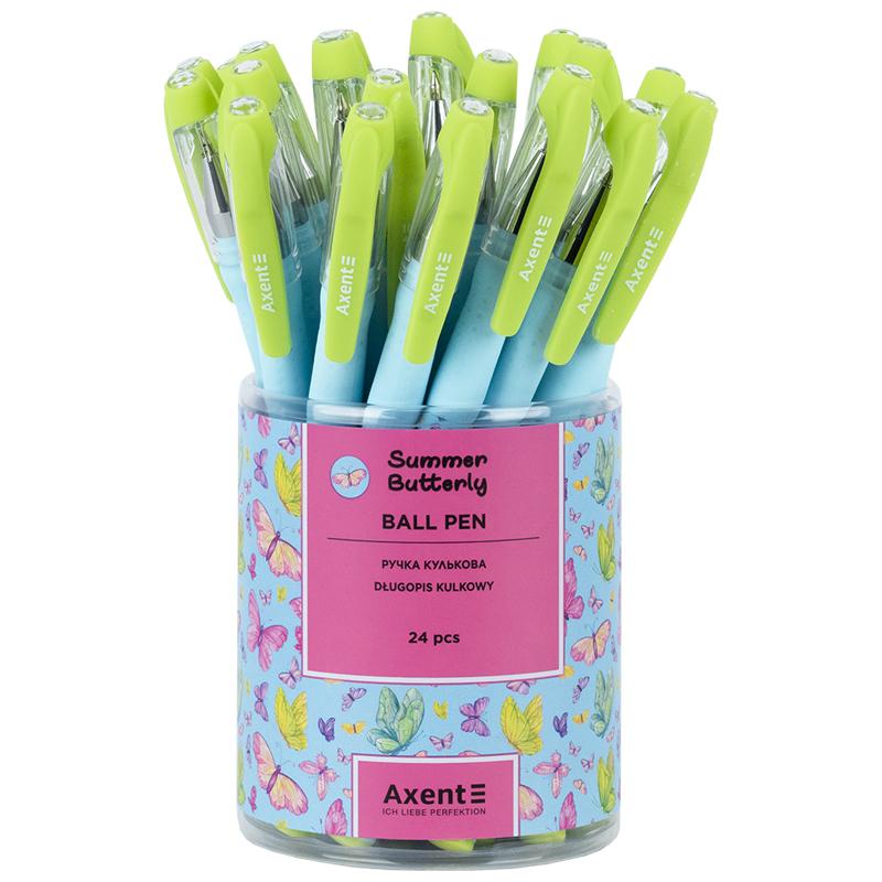 Ручка шариковая Axent 1049-41-A Summer Butterly