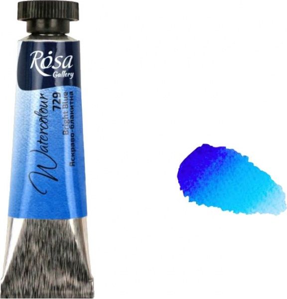 Краски акварельные ярко-голубой 10 мл 3211729 ROSA Gallery
