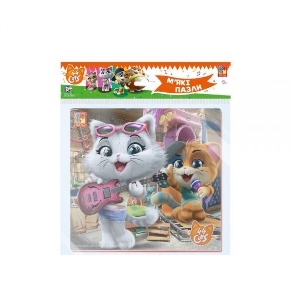 Пазли м’які Vladi Toys 44 Коти. На репетиції VT1111-06