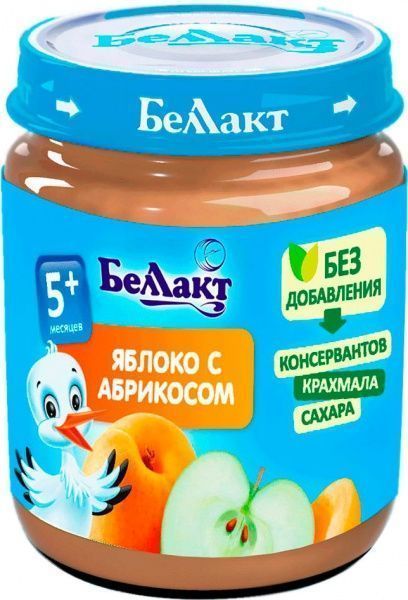 Пюре Беллакт Яблоко с абрикосом 100 г 