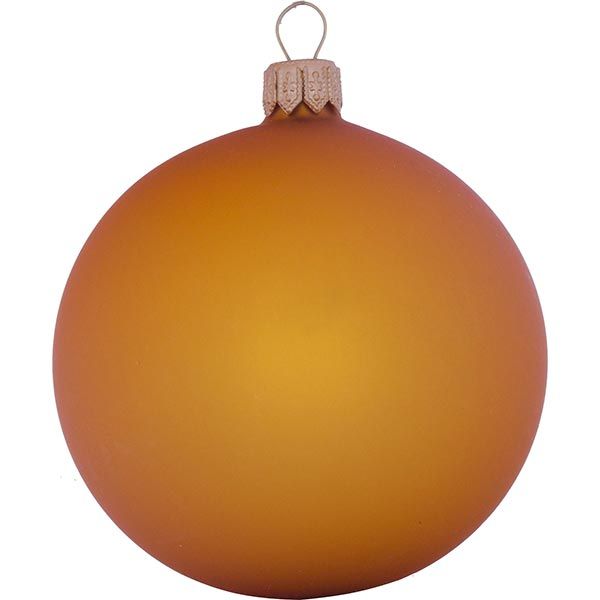 Шар стеклянный d80 золотой
