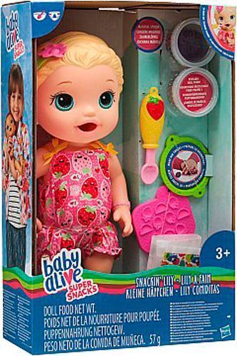 Кукла Hasbro Малышка Лили со снеками C2697