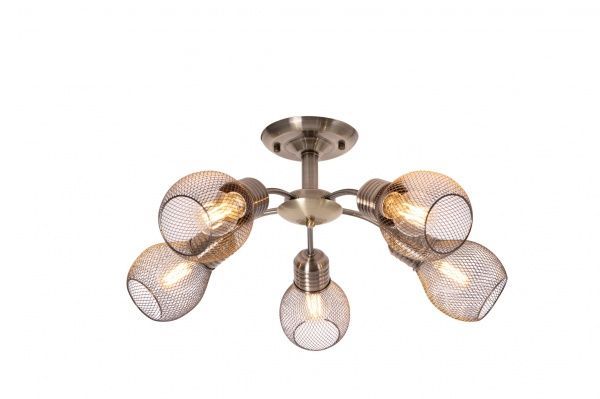 Люстра потолочная Altalusse INL-6143C-05 5x40 Вт E27 античная бронза 