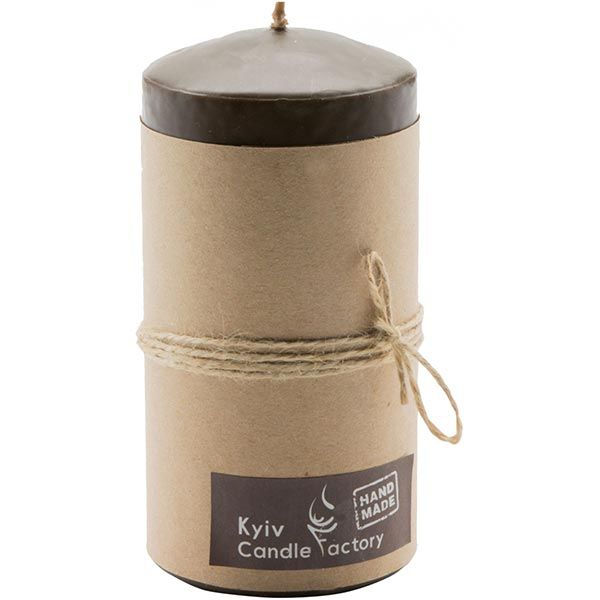 Свеча Candle Factory EcoLife коричневая 120 мм 51168116