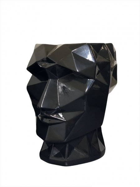 Ваза керамическая Nana ceramics Кай 28 см черный глянец 