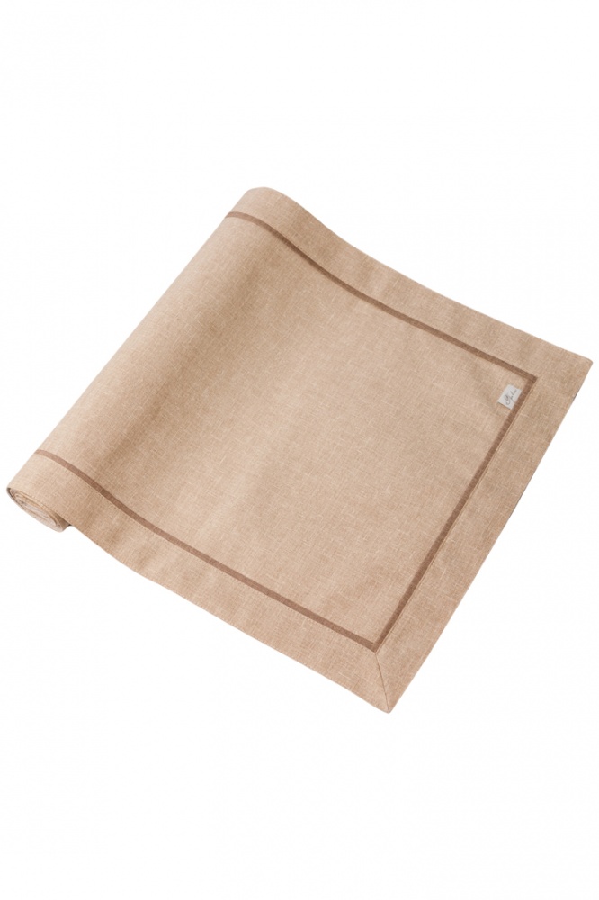 Дорожка (раннер) з двойным кантом Корица Мокко 40x140 см Прованс