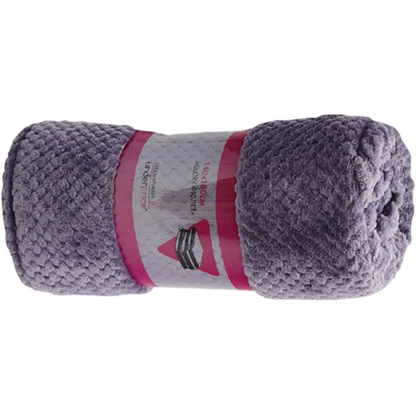 Плед микрофибра Underprice Glory фиолетовый 140x180 см