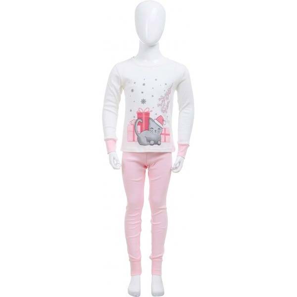 Піжама для дівчаток Фламінго р.104 молочнийрожевий 330-1006