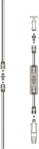 Комплект Gardena Original System для быстрого наращивания шлангов 1/2