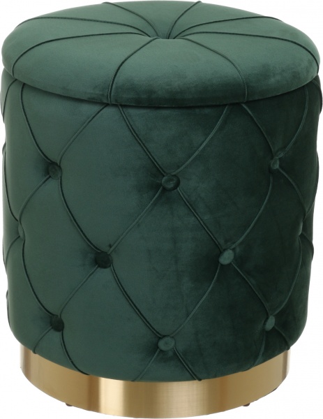 Сундук-пуф Louis зеленый 40х40х44 см 
