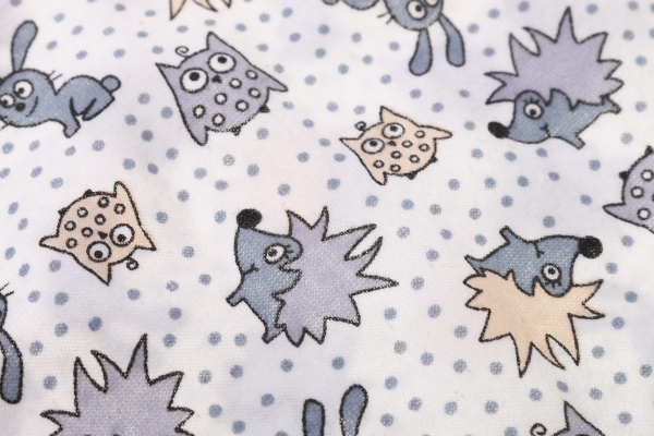 Нагрудник детский Фламинго 36 размер белый с серым 395-130 