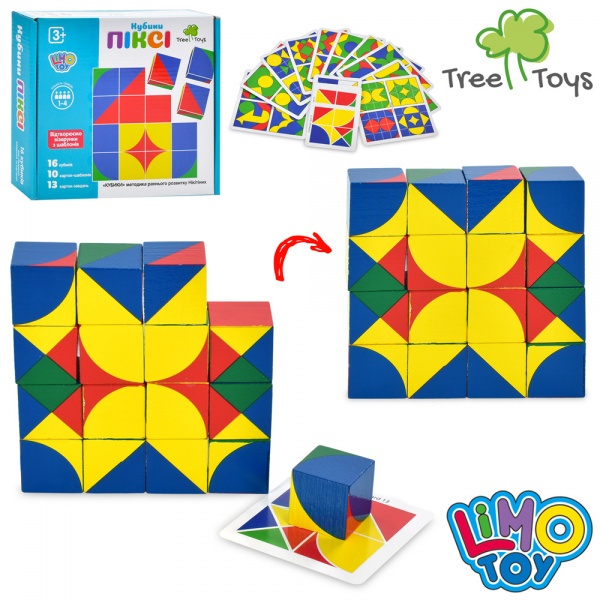 Игрушка деревянная Limo Toy Геометрика MD 2466