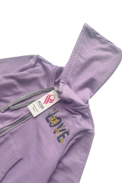 Толстовка для девочки Роза р.152 сиреневый 221119 