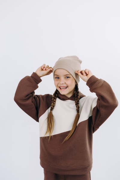 Шапка детские Obzor р.S бежевый 100 