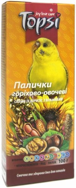 Корм Topsi Палички горіхово-овочеві 100 г