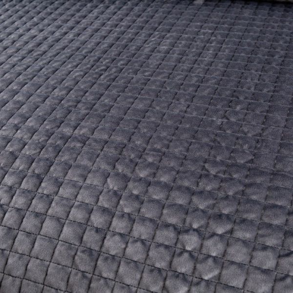 Покривало Velvet Preston 240x260 см La Nuit сірий 