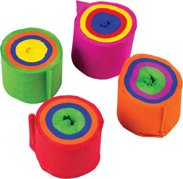 Бумага креповая 3,5 см x 10 м 4 цвета 80314 Centrum