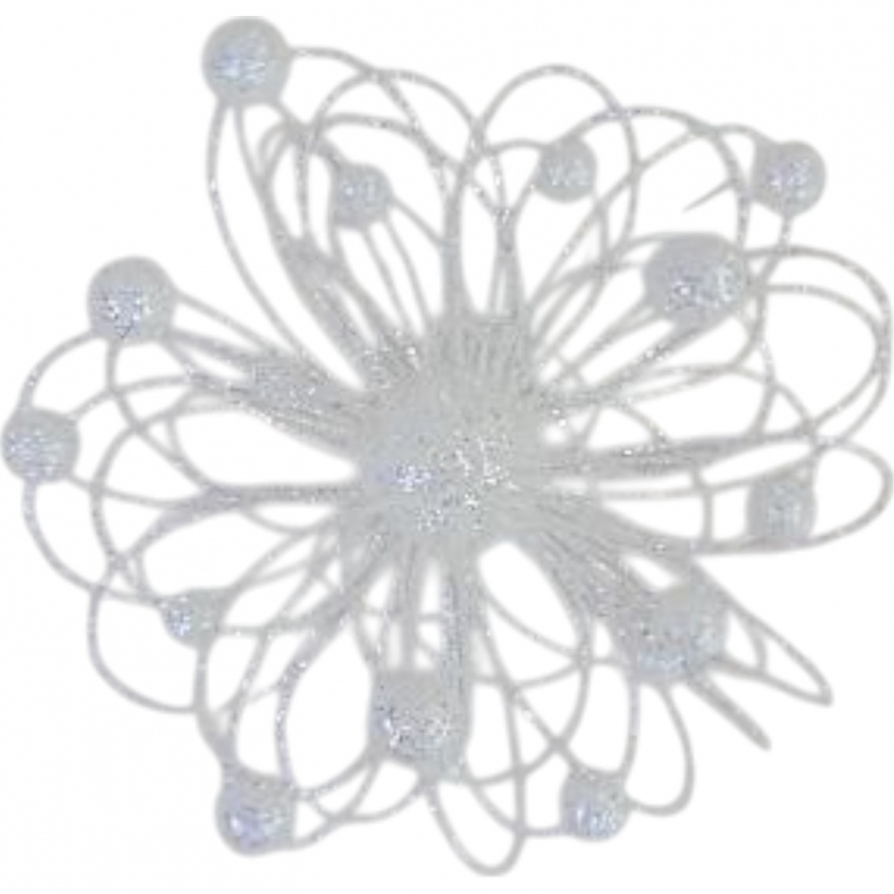 Декорация новогодняя завиток с присыпкой цвет в ассортименте 12 см EPI-RS1Q1031-2