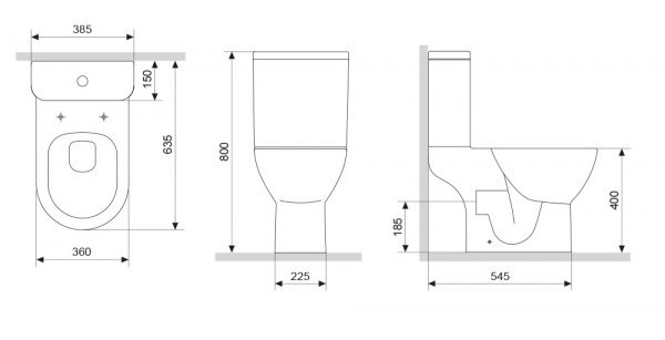 Унитаз-компакт AM.PM безободковый FlashClean с сиденьем микролифт C80A8700SC Like