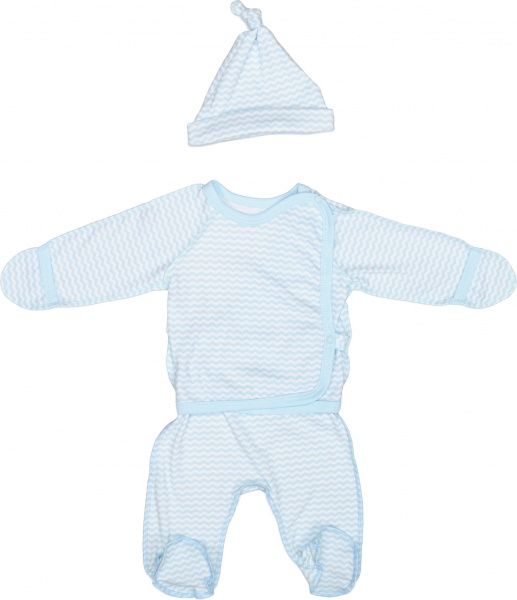 Комплект для девочки Маленькие люди зигзаг 8401-110 + шапочка р.56 розовый 