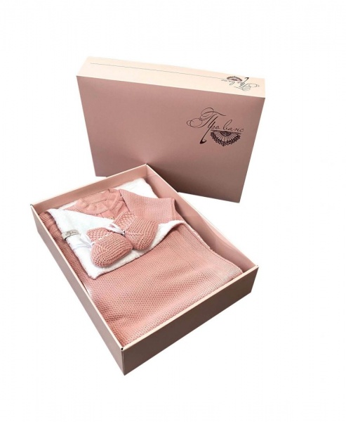 Комплект для новонароджених ART KNIT світло-рожевий р.62 