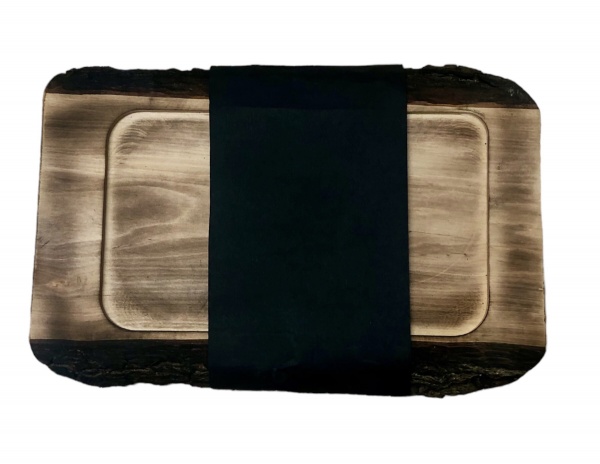 Доска сервировочная c корой 350х250 мм Tarkus 