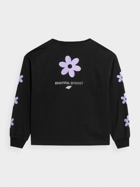 Футболка 4F LONGSLEEVE F202 4FJSS23TLONF202-20S р.164 черный