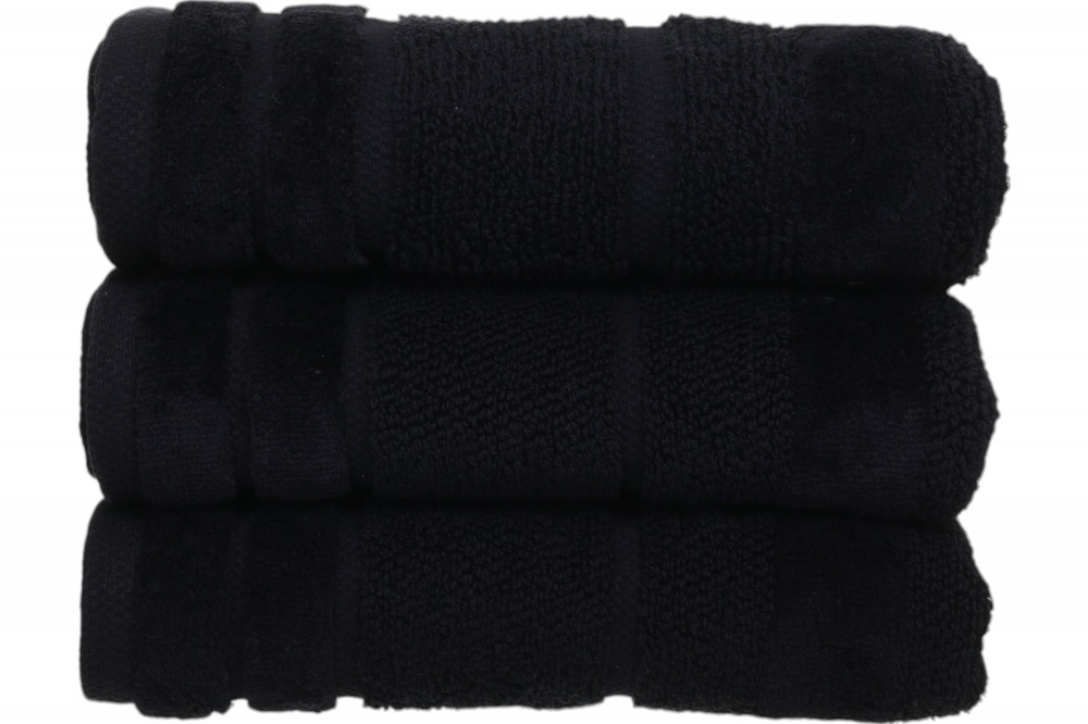 Рушник махровий Tabby 50x90 см чорний La Nuit
