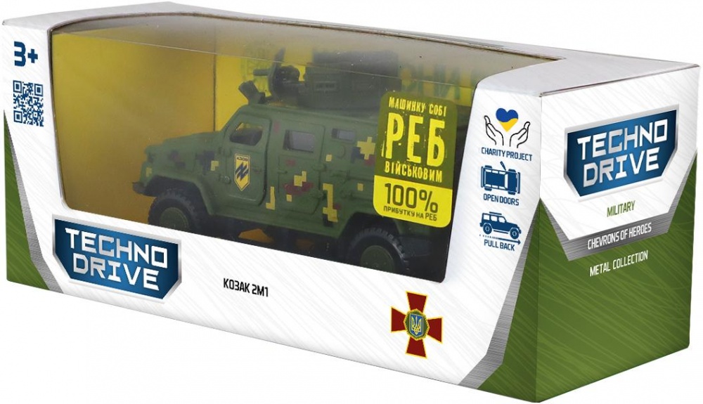 Автомодель TechnoDrive Шеврони Героїв Козак 2М1 АЗОВ KS450-2