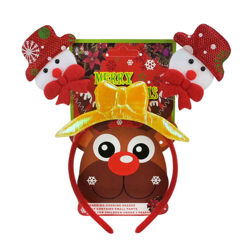 Аксессуар для карнавала Shantou Обруч с снеговиками новогодний в ассортименте