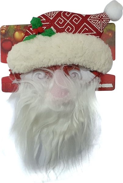 Окуляри карнавальні ПіонеR 22x15 см червоний із білим 