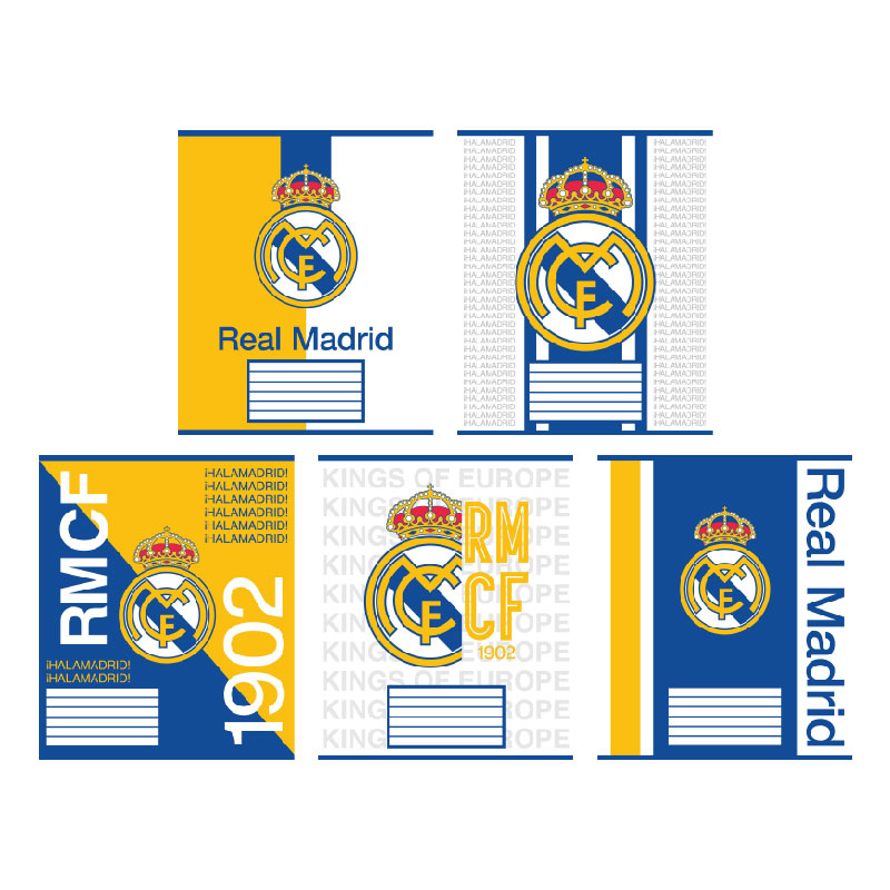 Зошит Real Madrid 12 арк. клітинка RL25-232 KITE — фото 1