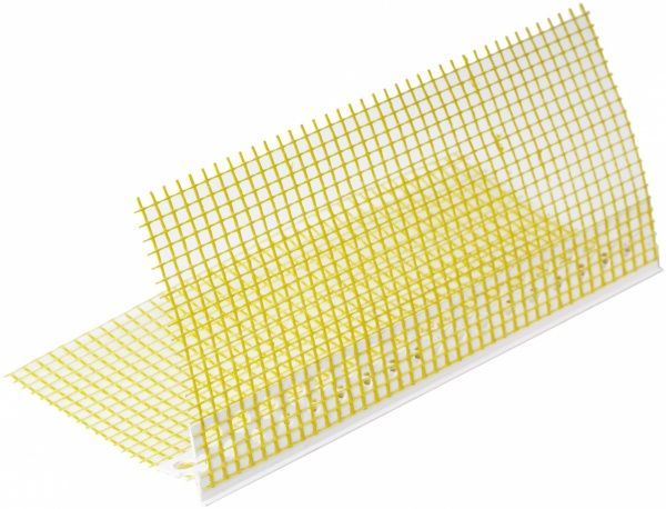 Профиль оконный примыкающий перфорированный с сеткой 2 м 