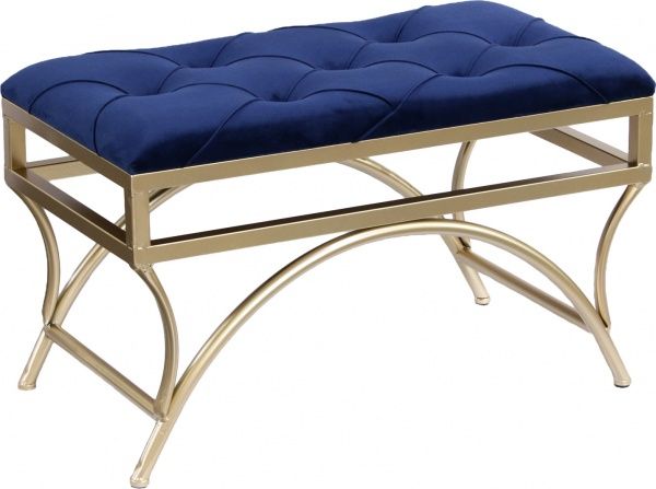 Банкетка 65х34х39 см синя 