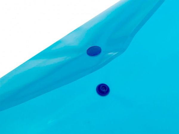 Папка з кнопкою А4 РР 160 мкн Neon блакитний 5106-05 NORMA