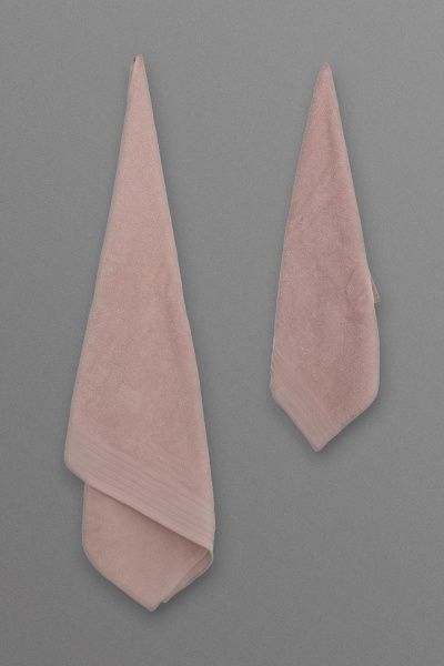 Набор полотенец махровых 2 шт. Soft розовый Durutex 