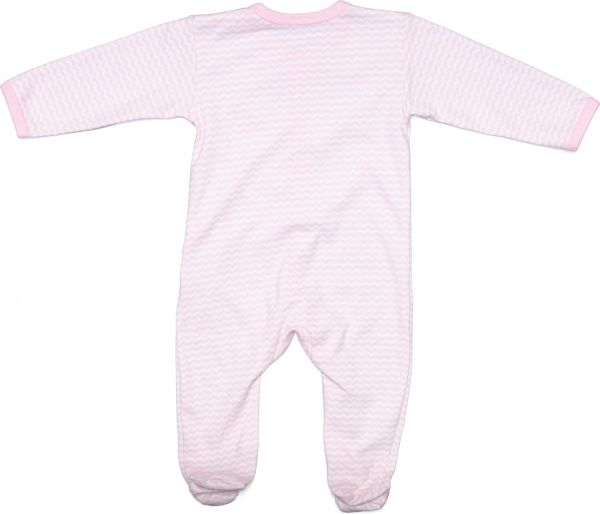 Комбінезон Bambinelli Зигзаг р.80 білий із рожевим 