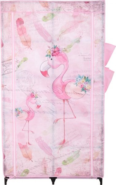 Тканевый шкаф Фламинго 1560х870х460 мм розовый 