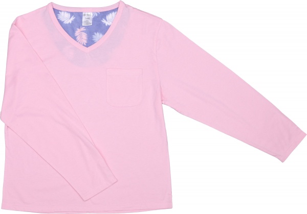 Костюм домашній жіночий La Nuit Home Leaves р. XS рожевий із фіолетовим 