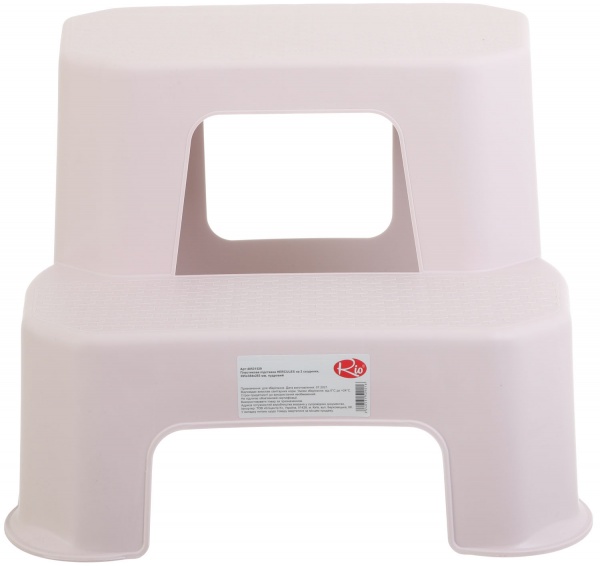 Підставка пластикова RIO 6108PP HERCULES на 2 сходинки пудрова 395x394x283 мм